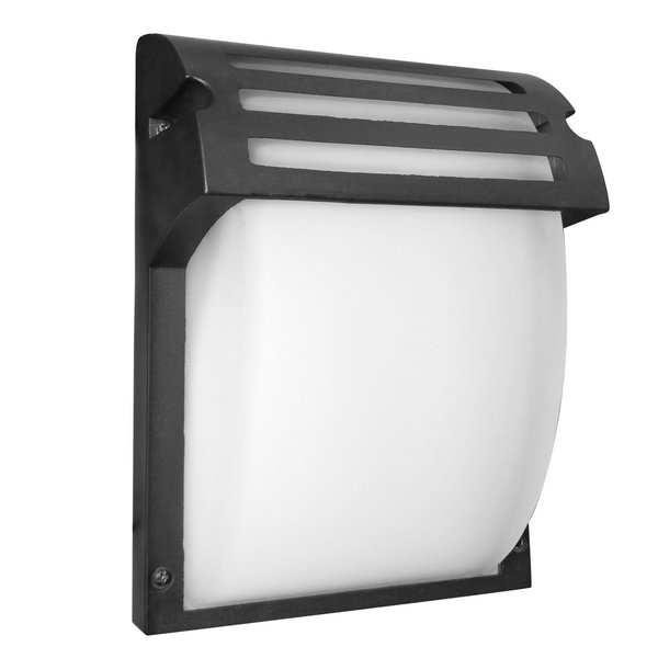 Sunlite Tunable LED Modern Style Outdoor Light Fixture 600 Lumens Black Finish CCT 3000K/4000K/5000K 88688-SU